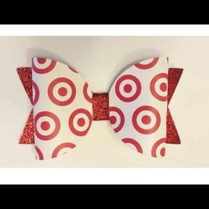 Target glitter hair bow with clip